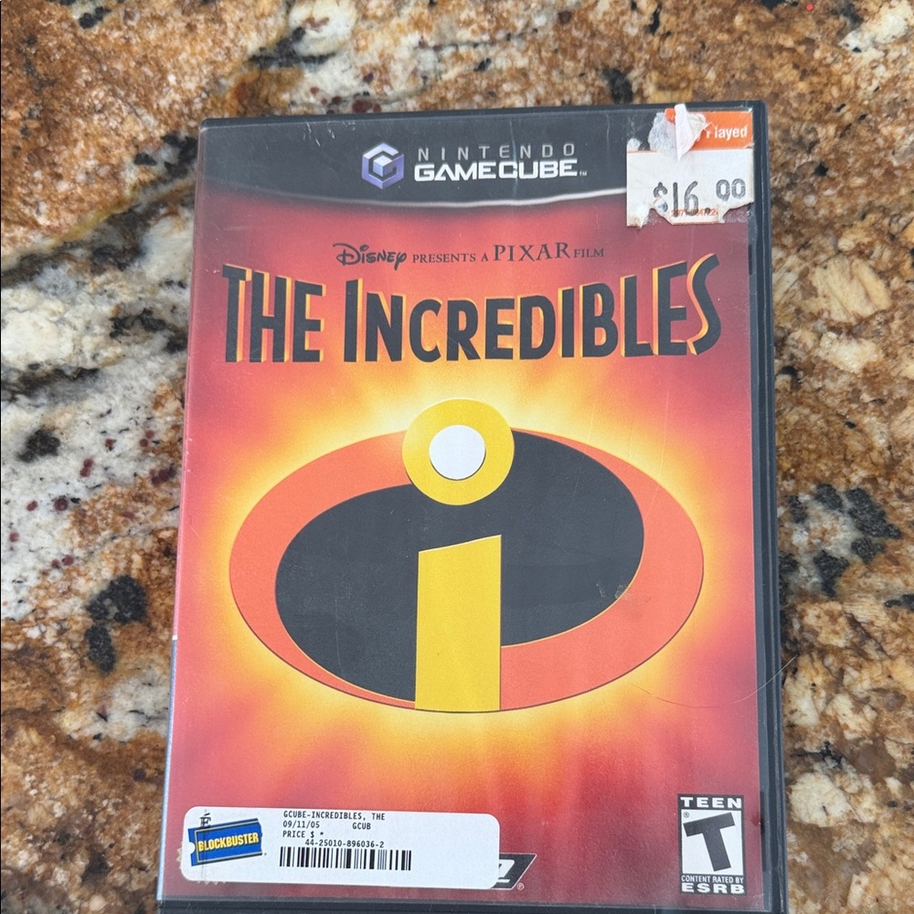 Vintage Nintendo GameCube The Incredibles - Black and Orange